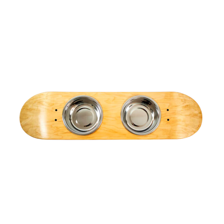 JIBY Upcycled Skateboard Bowl—Skateboards Restored Into Functional and Stylish Dog Bowls