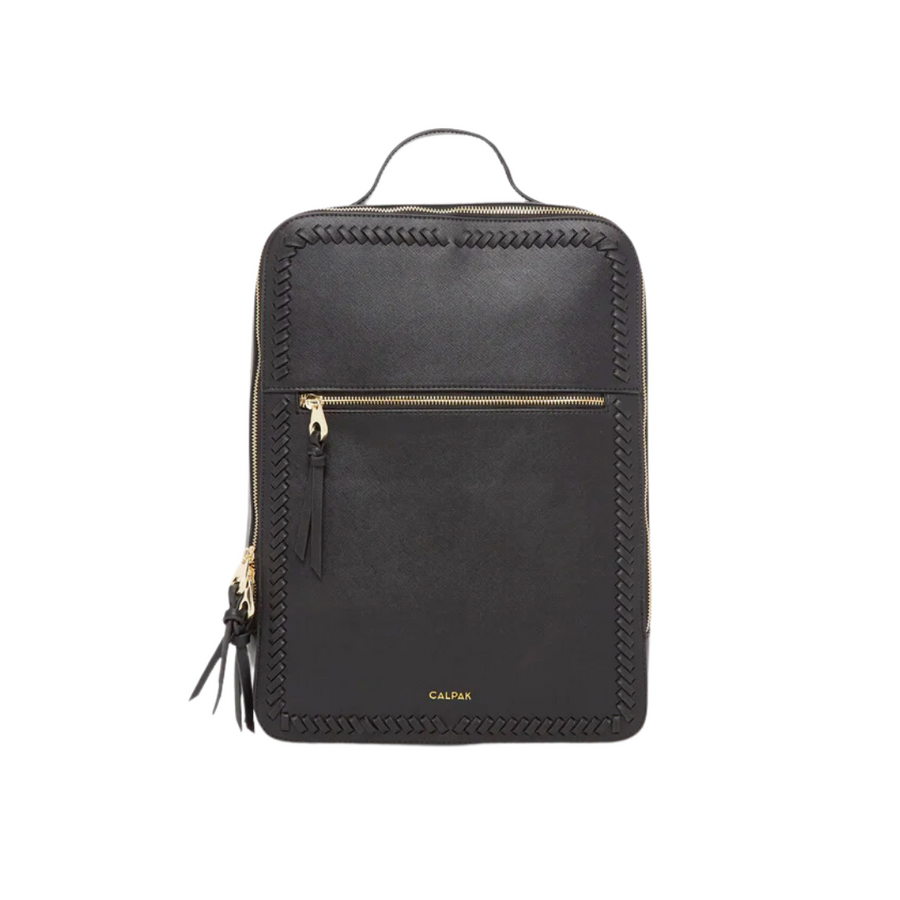 Calpak Kaya Laptop Backpack—Whipstitched Trim Frames The Structured Silhouette Of A Versatile Faux-Leather Backpack That Easily Organizes Your Tech And Other Essentials