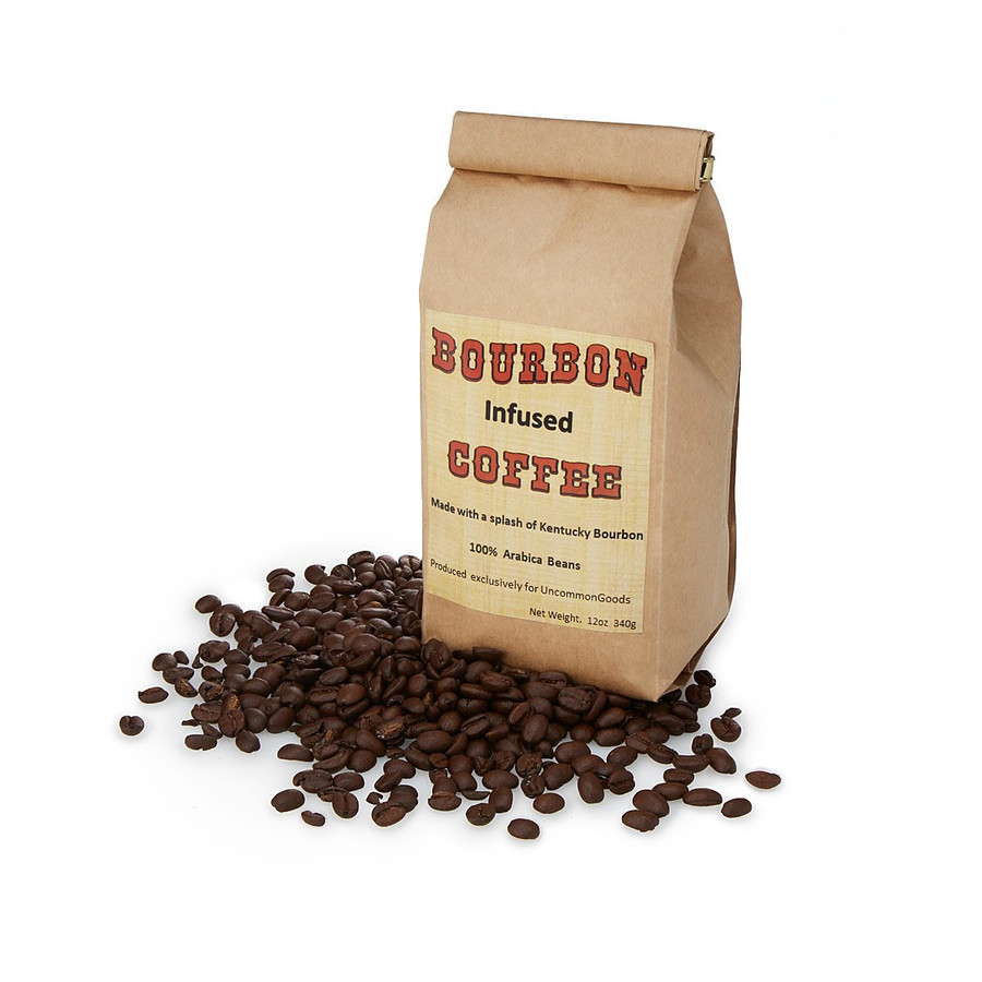 Bourbon Infused Coffee— These 100% Arabica Beans Are Infused in Small Batches with Just a Touch of Kentucky's Signature Spirit