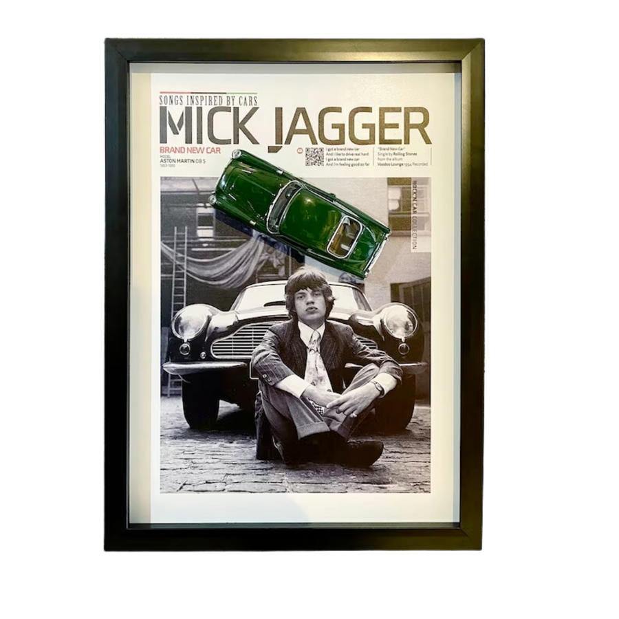 Rolling Stones Mick Jagger "Brand New Car" 3D Poster—Iconic Artwork, A Rock Legend, 3D Depth: A Collector's Dream Decor