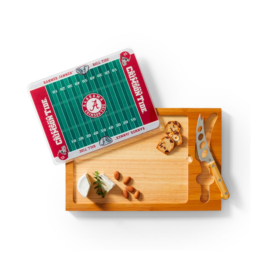 Mark & Graham Collegiate Cheese Board—An All-In-One Game Day Serving Set That Showcases School Spirit and Makes a Great Gift for Grads and Alumni