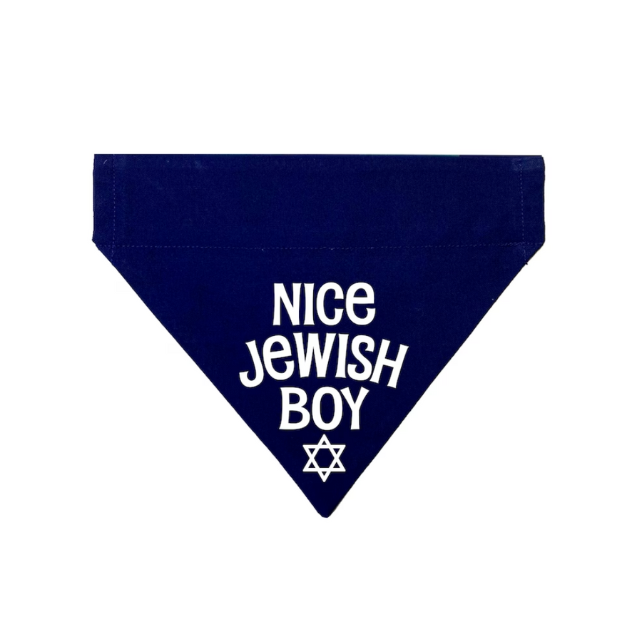 Nice Jewish Boy Pet Bandana—Perfect For Pups With Overbearing Mothers and Big Expectations For Their Bark Mitzvahs