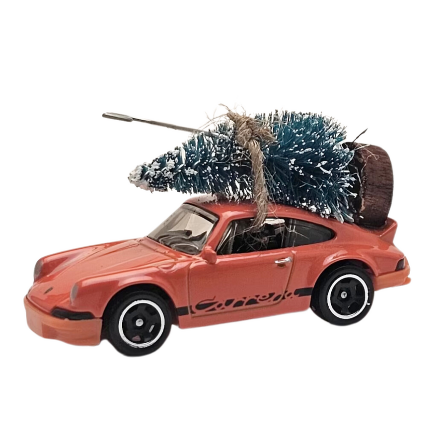 Porsche 911 Carrera Christmas Tree Ornament—Trim Your Tree with Automotive Elegance Using this Porsche 911 Carrera in Ornament Form