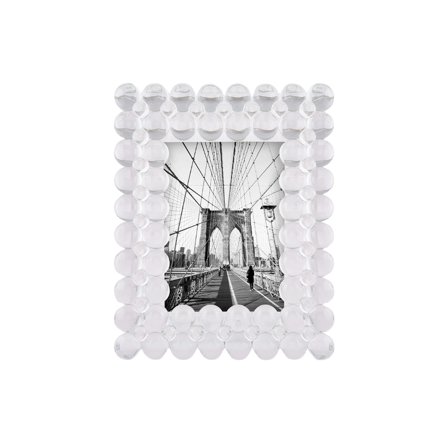 TIZO Design Crystal Bubbles Picture Frame—Crystal Bubbles Create a Beautiful Focal Point For Your Photos and Add Whimsical Charm To Your Shelves