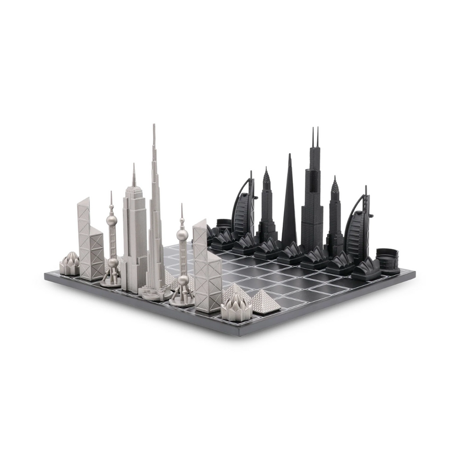 Skyline Chess Icons of the World—Famous Buildings From Around the Globe Form the Ultimate Skyline on This Chess Board