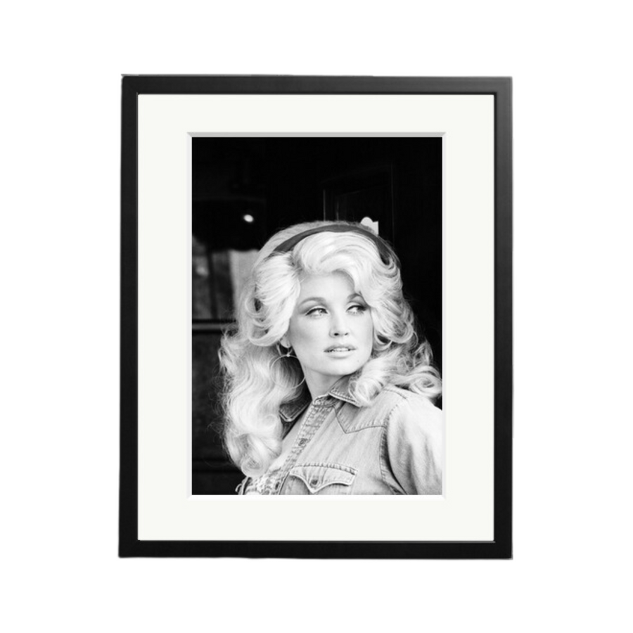 Dolly Parton in New York City Framed Print—Dolly Poses in the Winter of '76, Perfect for a Tasteful Edition To Your Gallery Wall