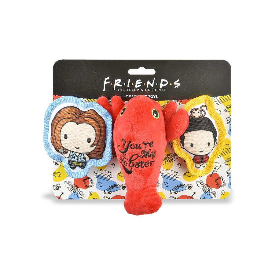 Friends "You're My Lobster" Dog Toy Set—A Playful and Adorable Collection Inspired by the Iconic Phrase from the TV Show Friend