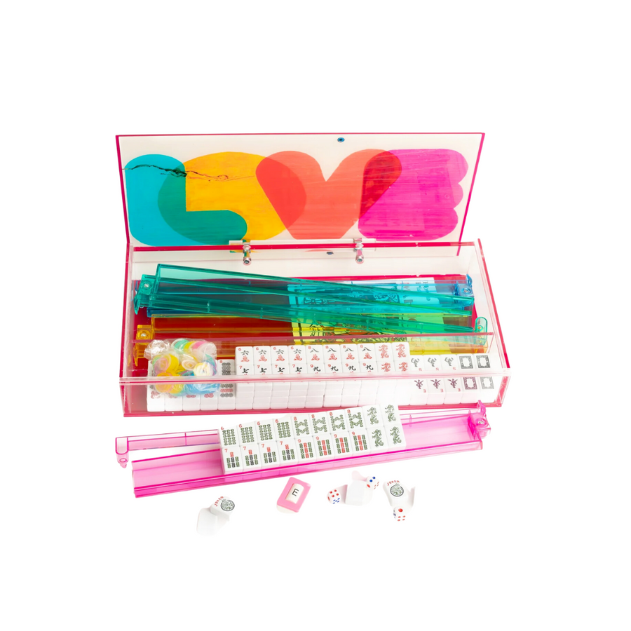 Acrylic Customized Mahjong Set & Case—Stylish, Personalized, and Ready for Hours of Strategic Fun