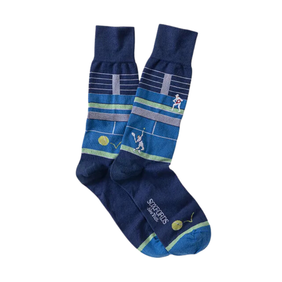 Match Point Tennis Embroidered Socks—Showcase Your Love For The Sport (And Trees) With These Game-Action-Inspired Socks That Positively Benefit The Environment