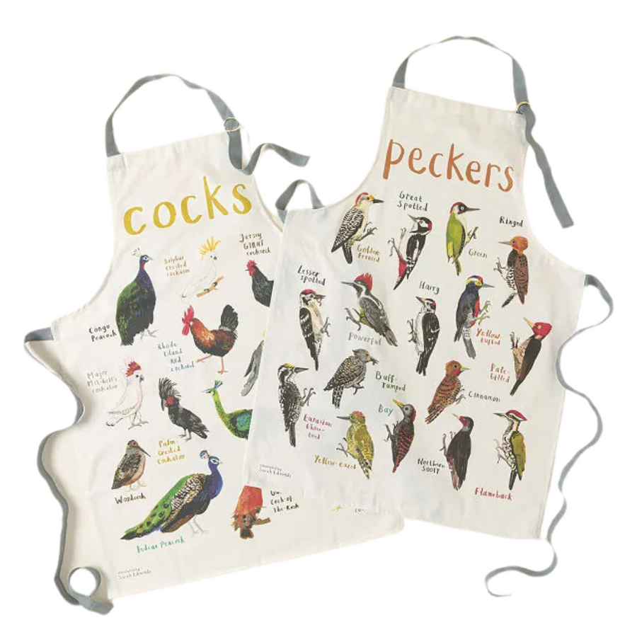 Fowl Language Apron – Peckers & Cocks—Add A Heaping Helping Of Cheeky Puns To Whatever You’re Whipping Up In The Kitchen