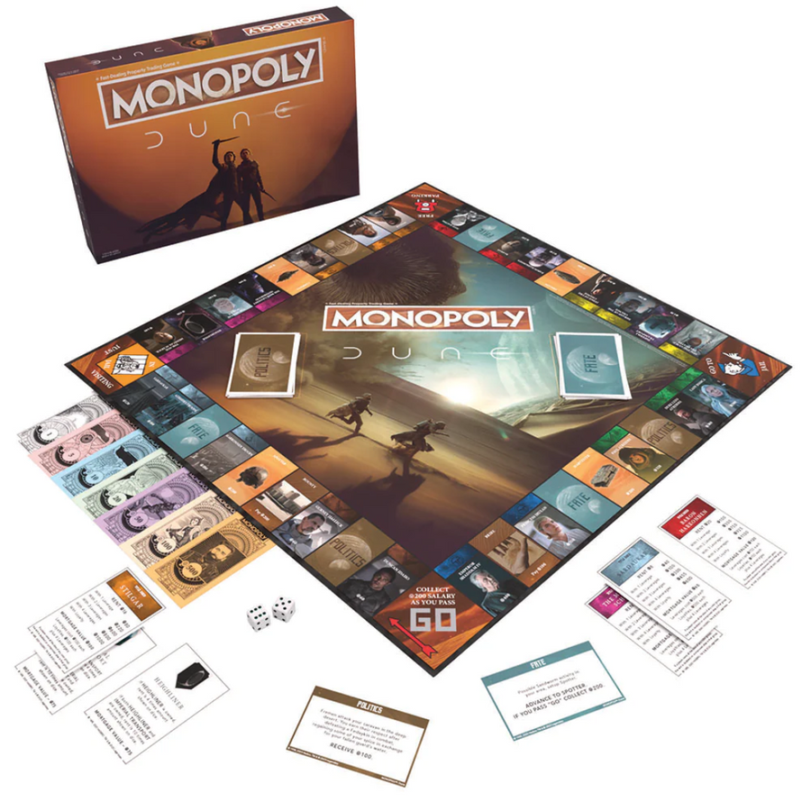Dune Monopoly—Experience Life's Mysteries Through One of the Greatest Tales of Contemporary Sci-Fi with the Ultimate Game