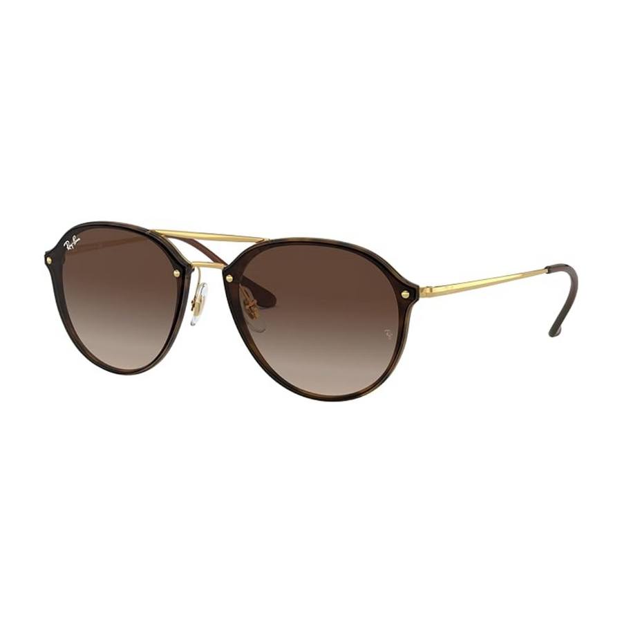 Ray-Ban Blaze Double Bridge Square Sunglasses—These Shades Feature A Sleek Metal Double Bridge And Contemporary Style Frame For Any Occasion