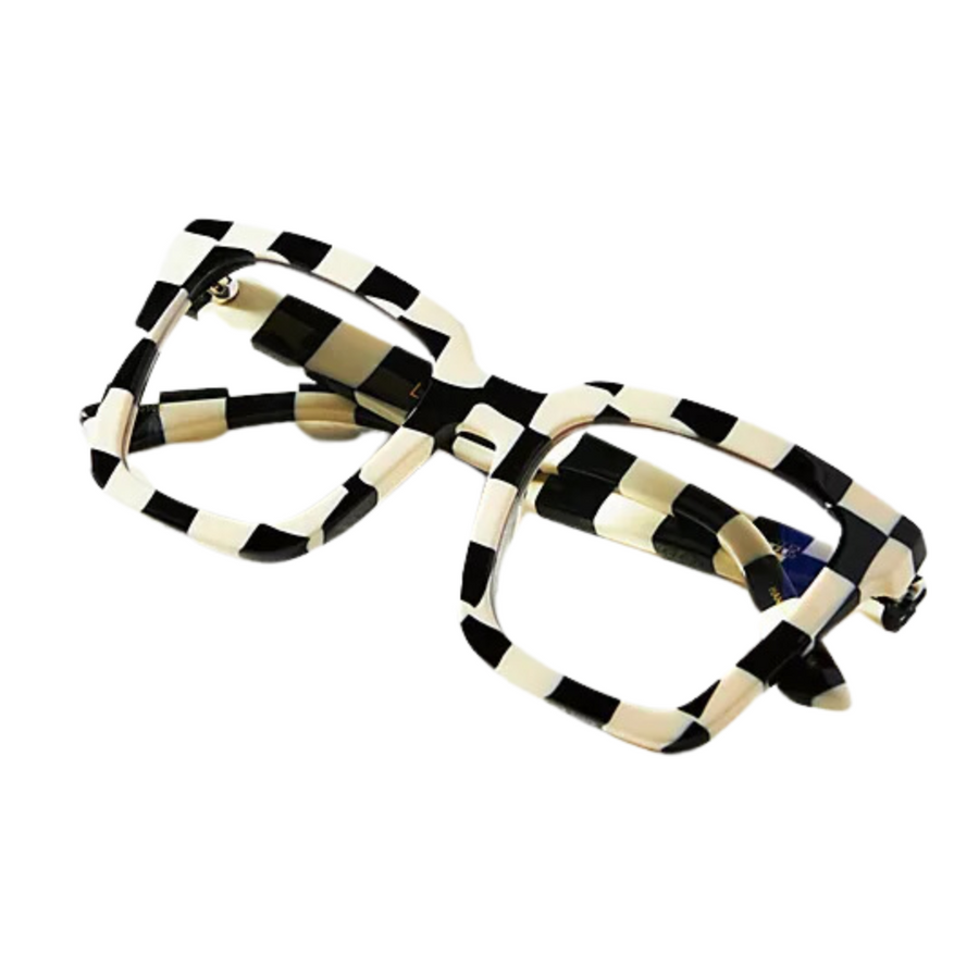 I-SEA x Anthropologie Lindsay Readers—These Checkered Readers Make a Clear Statement of Fashion and Function