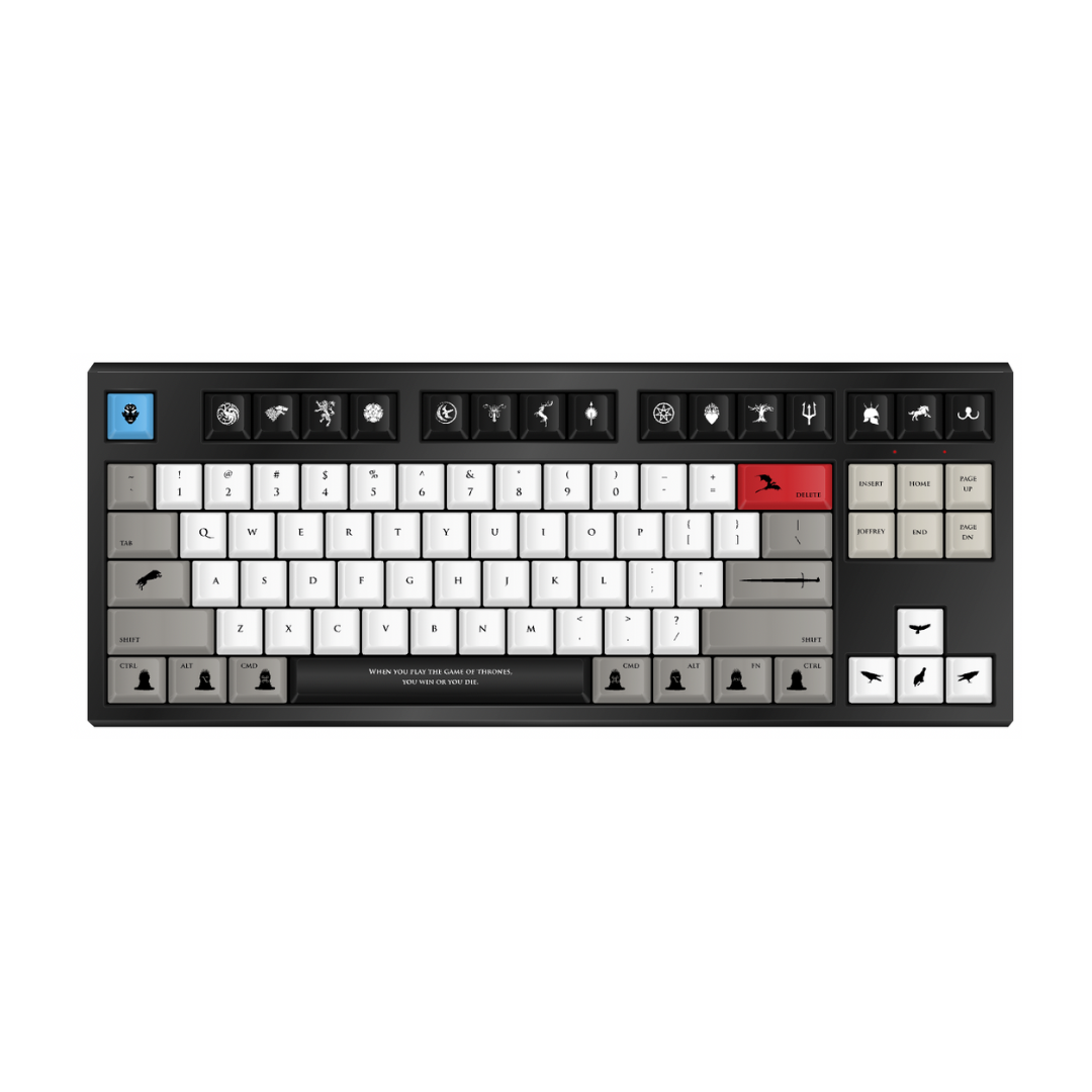 Game of Thrones by Zack Thoutt 87Key V3 Custom Mechanical Keyboard I