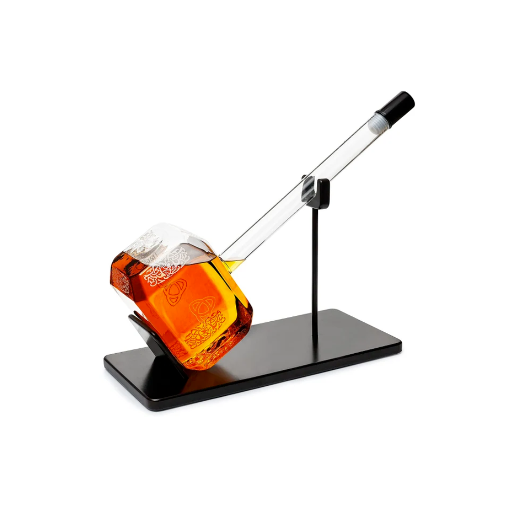 Thor's Hammer Whiskey and Wine Decanter—A Decanter For Those Worthy I