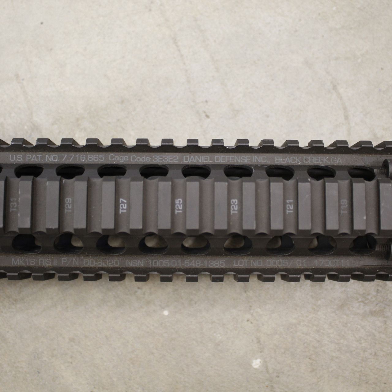 Surplus Daniel Defense MK18 Block II Rail FDE CQBR