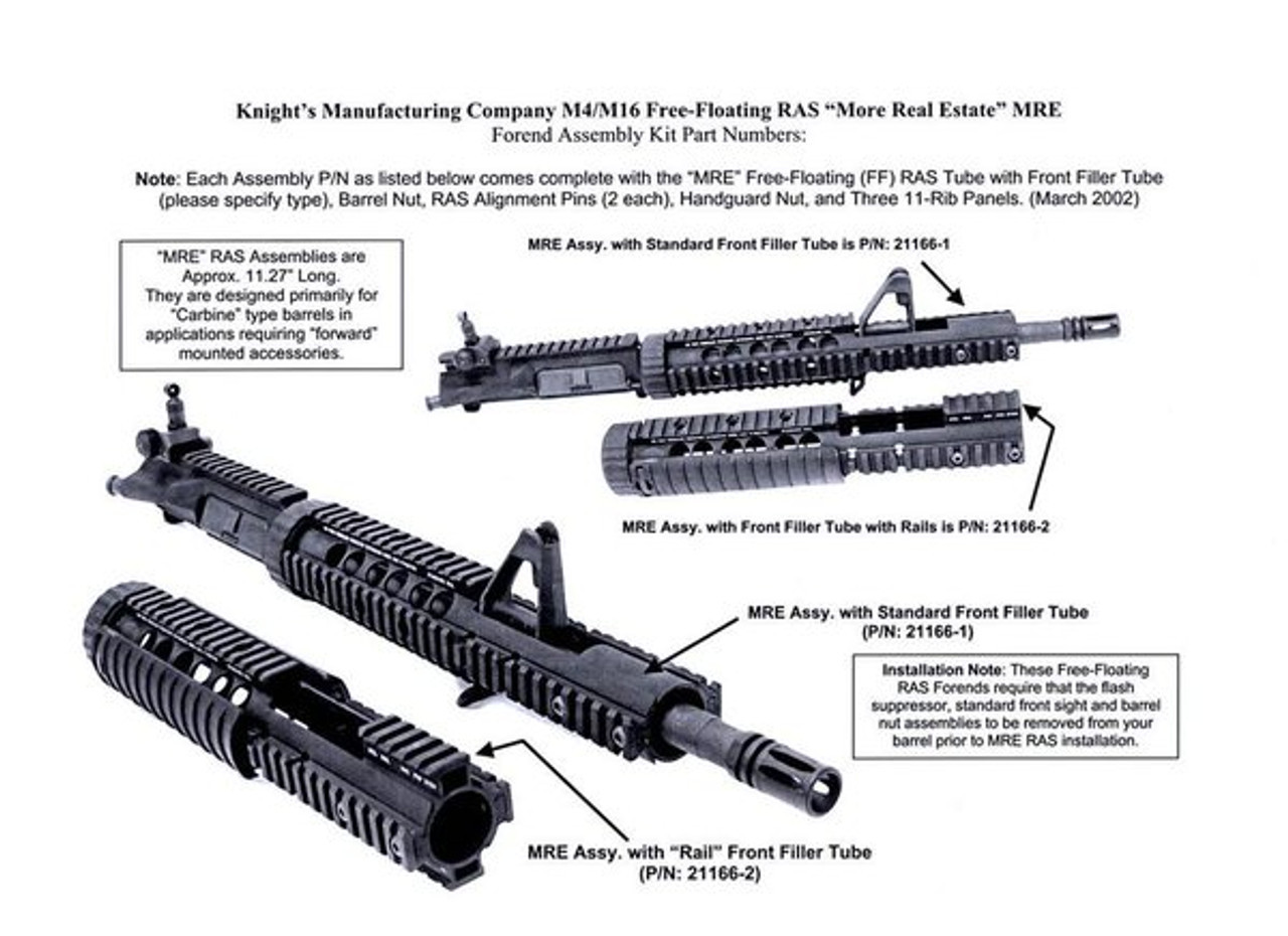 Knights Armament RAS MRE Quad Rail
