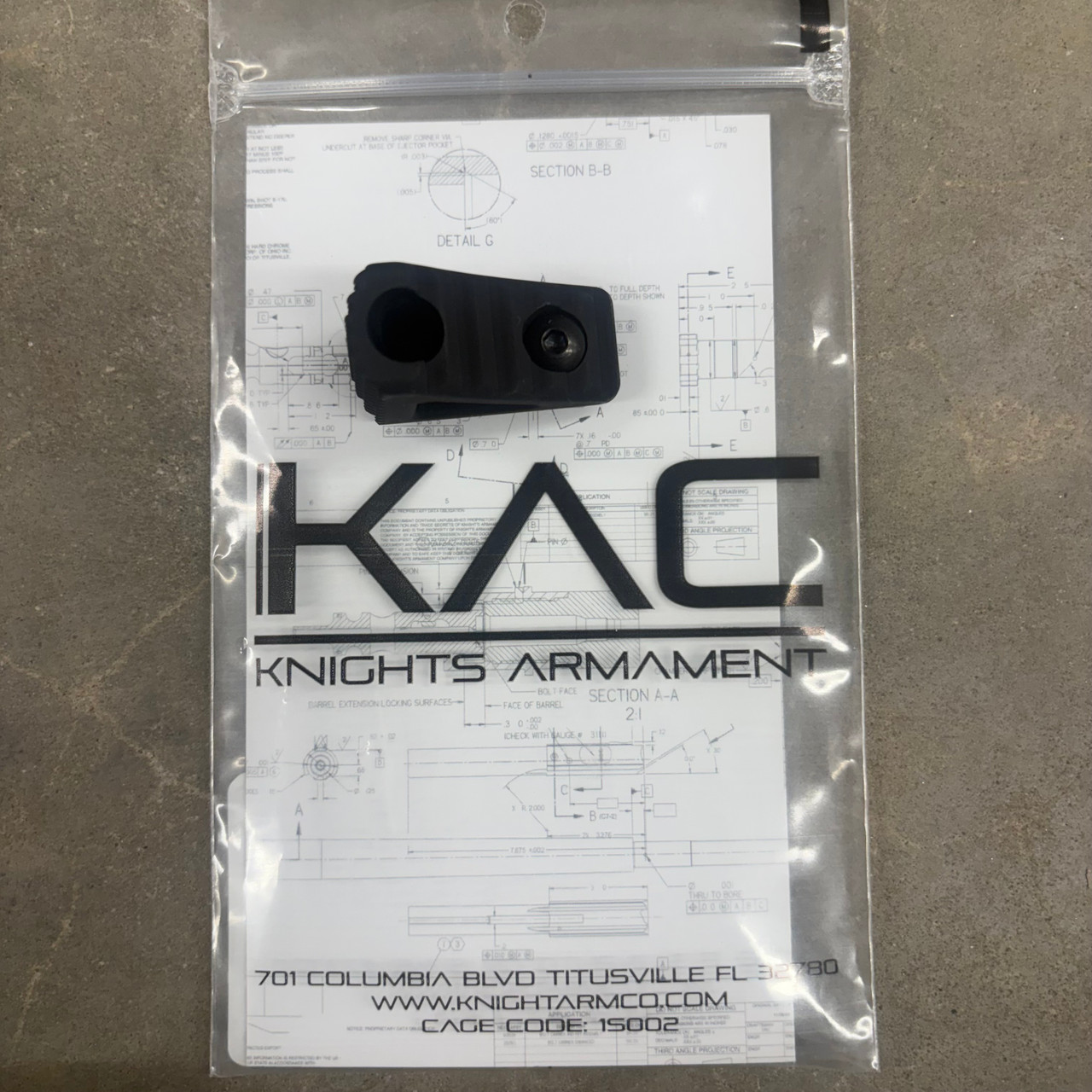 Knights Armament M-Lok Barrier Stop