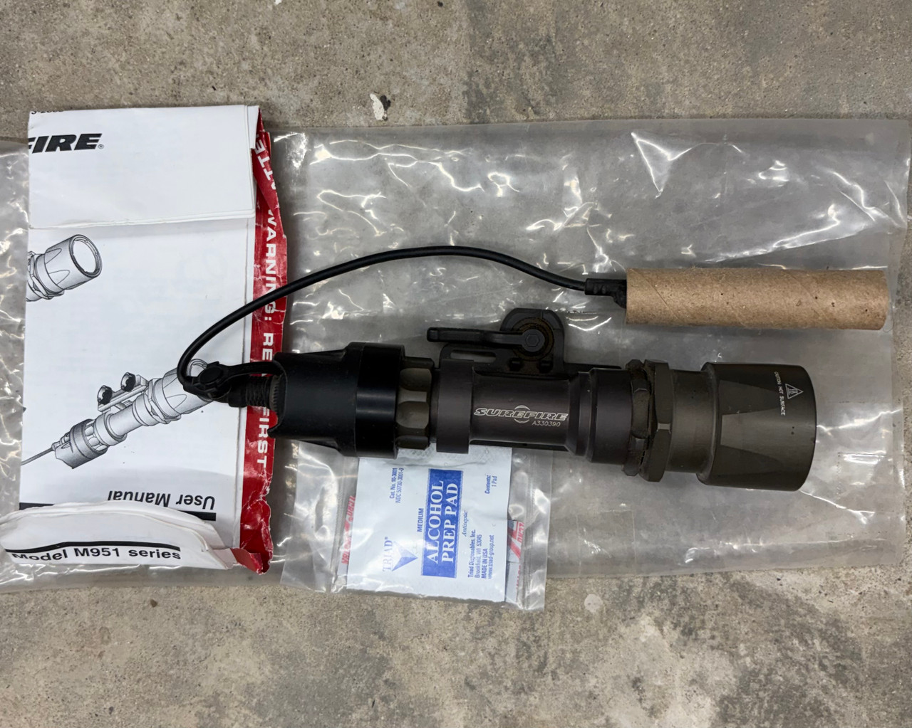 Surefire M951 Weapon Flashlight ARMS Mount w/ Pressure Pad