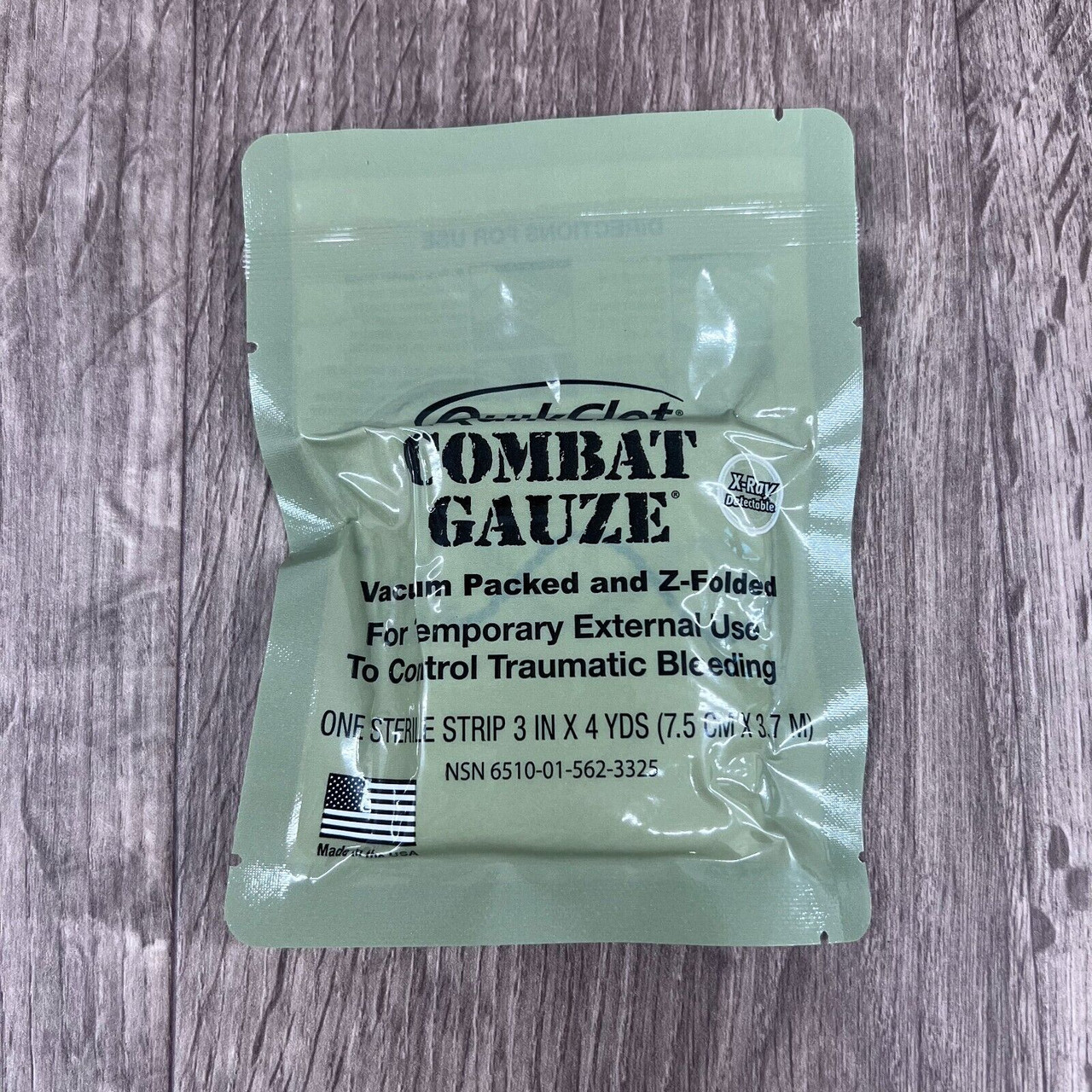 QuikClot Combat Z-Fold Gauze Bandages EXPIRED 2022-06