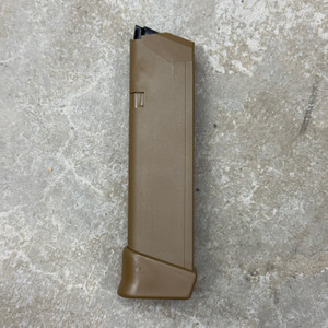 Surplus Glock 19x 9mm 19 Round Extended Magazine FDE Surplus Glock 19x 9mm 19 Round Extended Magazine FDE