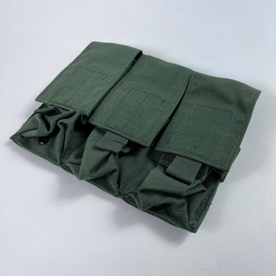 LBT-9010C 3x2 OD Green Triple Rifle Mag Pouch