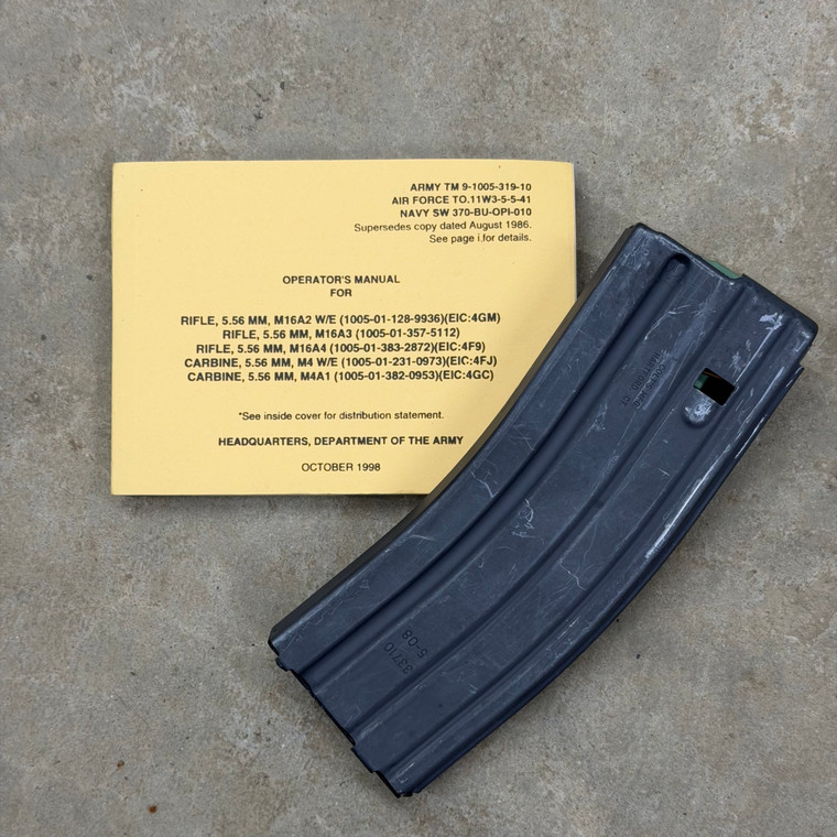 Colt M4/M16 Standard Issue Accessory Kit Manual & 30rd Mag