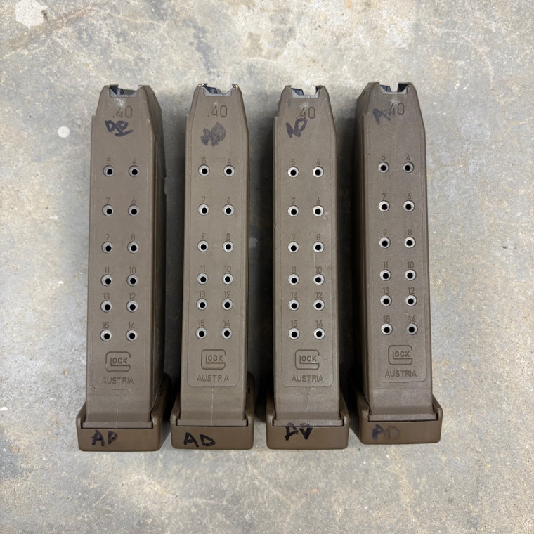 Surplus CAG Glock .40 S&W 16 Round Extended Magazine FDE (Austria)