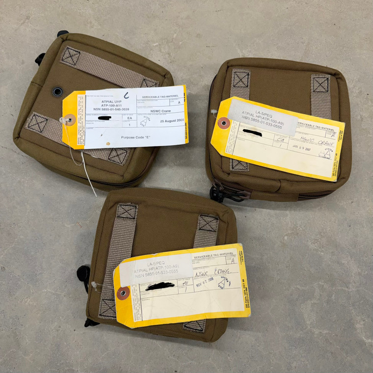 Surplus NSW Crane ATPIAL LA-5/PEQ Padded Pouch Coyote Brown