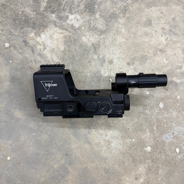 Surplus Trijicon MGRS Machine Gun Red Dot Sight & Magnifier