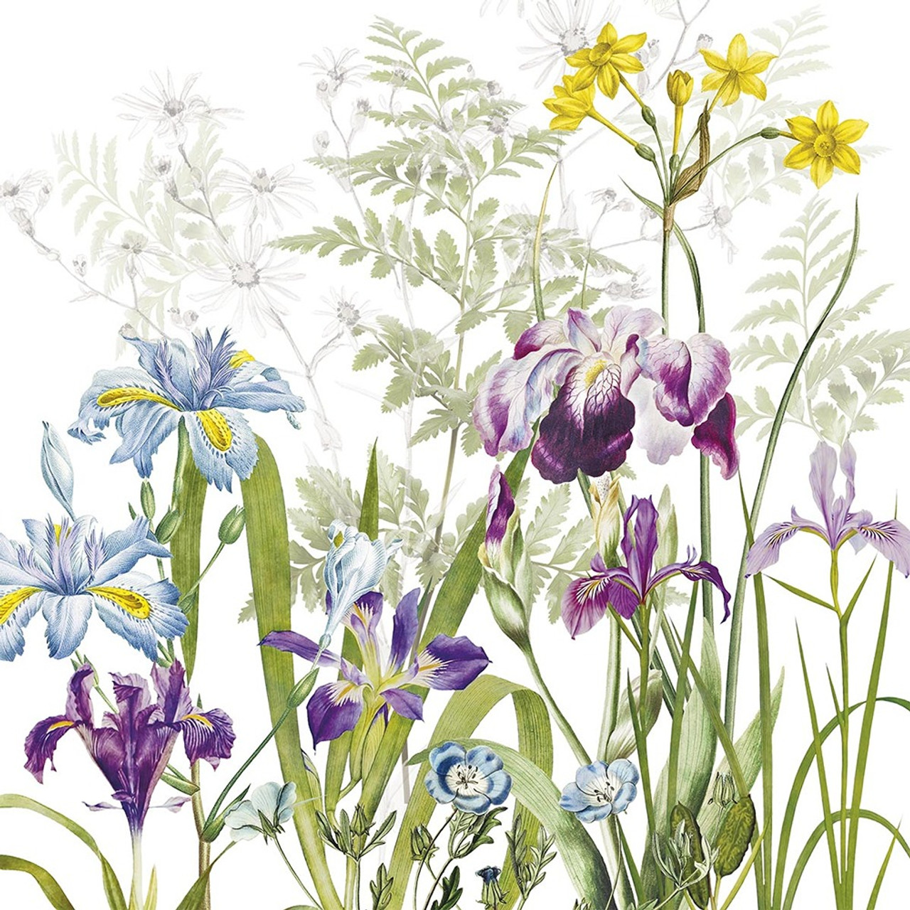 Iris d'hiver garnier thiebaut tableloth linen pre washed