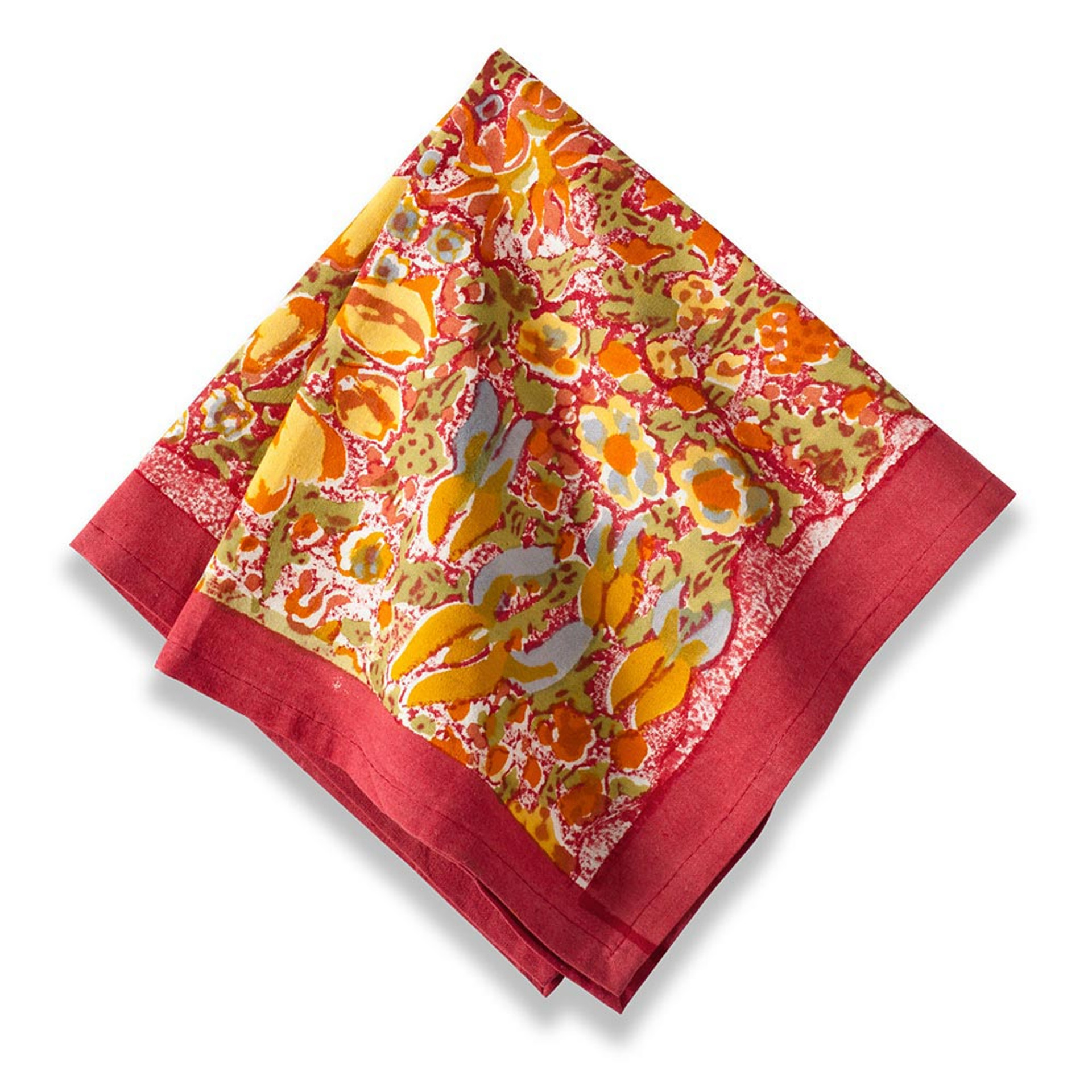 Jardine Red Yellow Tablecloth - Lavender Blue