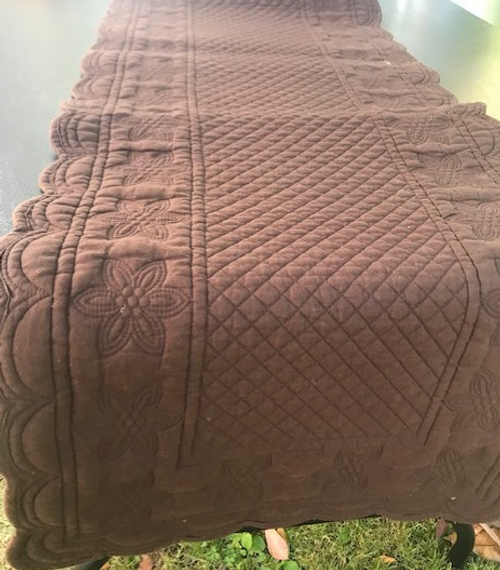 Quilted Runner Brown