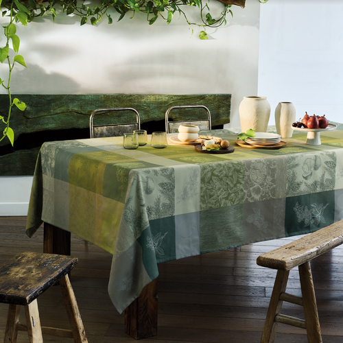  Mille Bois d'Automne Mousse Coated Tablecloth