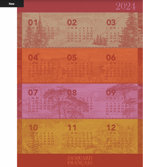  Calendrier 2024 - Kitchen Towel 