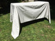 Silver Shimmer Rectangular Coated Tablecloth, 60 x 98", worth $160