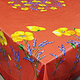 Rectangular 98" Tablecloth with an oval print