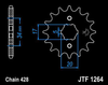 16T (428) SCM420 CHROMOLY STEEL ALLOY SPROCKET (JTF1264) (JTA-H-DA-428-F-16) 16T (428) SCM420 CHROMOLY STEEL ALLOY SPROCKET (JTF1264) (JTA-H-DA-428-F-16)