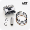 YUMINASHI 140CC (53MM/12MM PIN) LIGHT BORE PISTON - VS - STOCK HONDA 2021 GROM125 PISTON YUMINASHI 140CC (53MM/12MM PIN) LIGHT BORE PISTON - VS - STOCK HONDA 2021 GROM125 PISTON