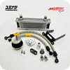 YUMINASHI EDITION MORIN 4-ROW OIL COOLER SET WITH MESH GUARD (EURO-5 GROM125 5-SPEED) (15600-K26-G00)