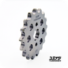 Light Weight Racing Series 17-tooth 420 drilled steel sprocket minimizing friction for tuned horizontal engines.