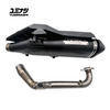 YUMINASHI SOUND ADJUST STAGE-2 EXHAUST SYSTEM & HEATSHIELD COMBO (GT4S HEAD PCX125/160 | CLICK/VARIO 160) (18300-K1Z-SA2C)
