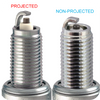 PROJECTED (LONG ELECTRODE) vs NON-PROJECTED (SHORT ELECTRODE)