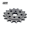 Direct fit 415 chain conversion front sprocket 16T for TEC-F pitbike chassis.