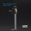 YUMINASHI 8MM SINGLE-GROOVE ALUMA-CUT TUNGSTEN CARBIDE BURR (6MM SHANK) (8MM-ALUMA-CUT)