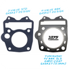 STD 2-VALVE GASKET DESIGN vs YUMINASHI 4-VALVE BIG BORE KIT GASKET DESIGN