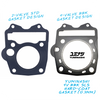 STD 2-VALVE GASKET DESIGN vs YUMINASHI 4-VALVE BIG BORE KIT GASKET DESIGN