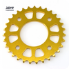 Back side, gold hard anodized 31T 7075-T6 Aviation Grade Sprocket for MSX125 / GROM125 / MSX125 SF