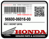 GENUINE HONDA BOLT, SOCKET (6X16) (MSX125 / GROM125 -CBR250R - CMX300 - CBR300R) (96600-06016-00)