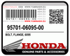 GENUINE HONDA BOLT, FLANGE (6X95) (95701-06095-00)